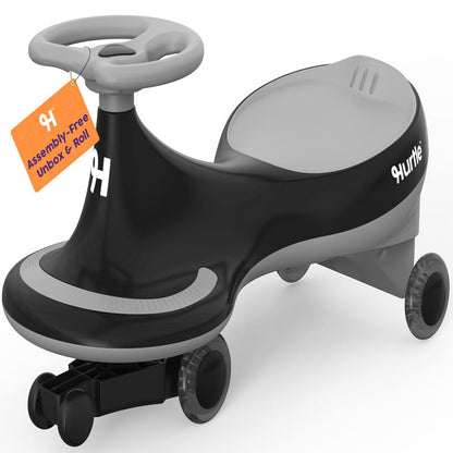 Voiture à chevaucher Wiggle pour enfants, sans pédales ni piles, 69 cm, noire